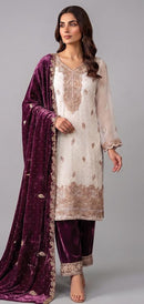 Hoor Tex HF 741 A Designer Hevay Jimmy Choo Pakistani Suit
