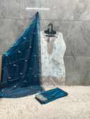 Hoor Tex HF 741 B Designer Hevay Jimmy Choo Pakistani Suit