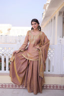 KA 1229 B Designer Zari Sequins Embroidered Work Sharara