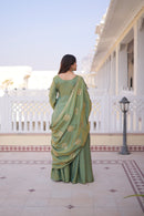 KA 1229 A Designer Zari Sequins Embroidered Work Sharara