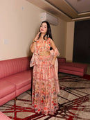 KR 108 Pure Organza Floral Digital Printed Lehenga