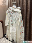Maria.B 1100 Designer Reyon Embroidery Work Pakistani Suit