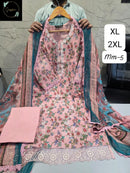 Sapphire Vol 5 08 Pure Cotton Self Embroidery Work Pakistani Suit