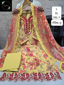 Sapphire Vol 5 07 Pure Cotton Self Embroidery Work Pakistani Suit