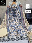 Sapphire Vol 5 03 Pure Cotton Self Embroidery Work Pakistani Suit