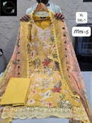Sapphire Vol 5 02 Pure Cotton Self Embroidery Work Pakistani Suit