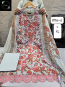 Sapphire Vol 5 01 Pure Cotton Self Embroidery Work Pakistani Suit