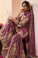 Gulkayra 7656 C Designer Real Chinon Embroidered Work Sharara Suit