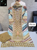 Sapphire MS 101 G Pure Viscose Maslin Digital Printed Pakistani Suit