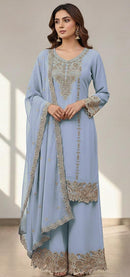 Hoor Tex HF 380 A Hevy Georgette Embroidered Work Pakistani Suit