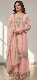 Hoor Tex HF 380 B Hevy Georgette Embroidered Work Pakistani Suit