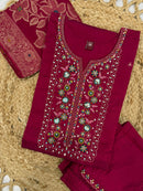 Diva 154 D Designer Multi Embroidery Sequins With Hand Work Kurti
