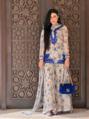 SRK 5352 Heavy Faux Georgette Embroidery Work Sharara Suit