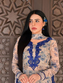 SRK 5352 Heavy Faux Georgette Embroidery Work Sharara Suit
