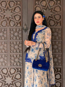 SRK 5352 Heavy Faux Georgette Embroidery Work Sharara Suit