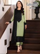 Laxuria Trendz 1602 D Designer Straight Heavy Embroidered Pakistani Suit