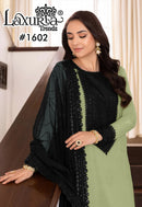Laxuria Trendz 1602 D Designer Straight Heavy Embroidered Pakistani Suit