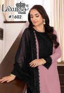 Laxuria Trendz 1602 C Designer Straight Heavy Embroidered Pakistani Suit