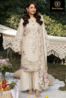 Ziaaz Code 11 B Premium Cotton Heavy Embroidered Work Pkistani Suit