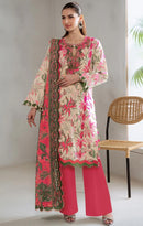 Alzohaib Az 1550 Designer Pure Cotton Patch Work Pakistani Suit