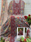 Alzohaib Az 1552 Designer Pure Cotton Patch Work Pakistani Suit