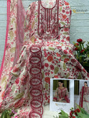 Alzohaib Az 1551 Designer Pure Cotton Patch Work Pakistani Suit