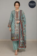 Mehbbob Tex 1813 A Premium Viscose  Maslin Digital Printed Pakistani Suit