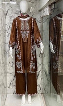 VS 2730 C Premium Reyon Satin Embroidery Work Pakistani Suit