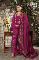 Johra Tex JT 202 Cambric Cotton Heavy Embroidery Work Pakistani Suit