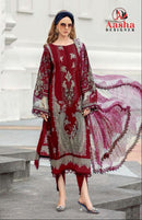 Aasha Designer 1006 D Pure Cotton Exclusive Printed Pakistani Suit