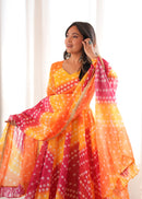 GFS 60 Designer Printed Tebby Organza Gown
