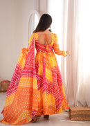 GFS 60 Designer Printed Tebby Organza Gown