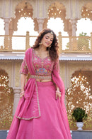 RM 160 A Heavy Embroidery Moti Sequence Thred Work Lehenga