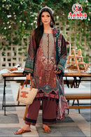 Aasha Designer 1222 B Pure Exclusive Cotton Printed Embroidery Work Pakistani Suit