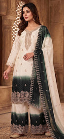 Hoor Tex HF 860 A Desiger Heavy Georgette Embroidered Work Sharara Suit