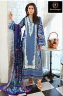 Ziaaz Code 24 A Cambric Cotton Heavy Embroidered Work Pakistani Suit