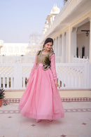 LW 9317 B Designer Sequins Embroidered Work Anarkali Gown