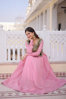 LW 9317 B Designer Sequins Embroidered Work Anarkali Gown