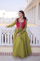 LW 9317 A Designer Sequins Embroidered Work Anarkali Gown