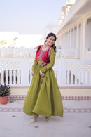 LW 9317 A Designer Sequins Embroidered Work Anarkali Gown