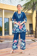 Diva 128 A Elegant Floral Pure Cotton Co Ord Set