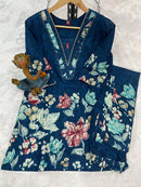 Diva 128 A Elegant Floral Pure Cotton Co Ord Set