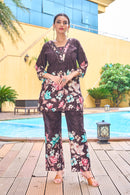 Diva 128 B Elegant Floral Pure Cotton Co Ord Set
