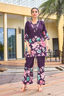 Diva 128 D Elegant Floral Pure Cotton Co Ord Set