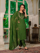 Diva 116 B Designer Multi Embroidery Thread Hand Work Suit