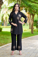 Diva 122 B Heavy Rayon Multi Embroidery Thread Work Co Ords Set