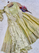 KA 1260 A Fendi Silk Zari  Sequins Embroidered Work Gown