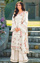 Florent 1096 A Cambric Cotton Heavy Embroidery Work Pakistani Suit