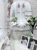 Florent 1096 A Cambric Cotton Heavy Embroidery Work Pakistani Suit