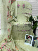 Florent 1096 C Cambric Cotton Heavy Embroidery Work Pakistani Suit